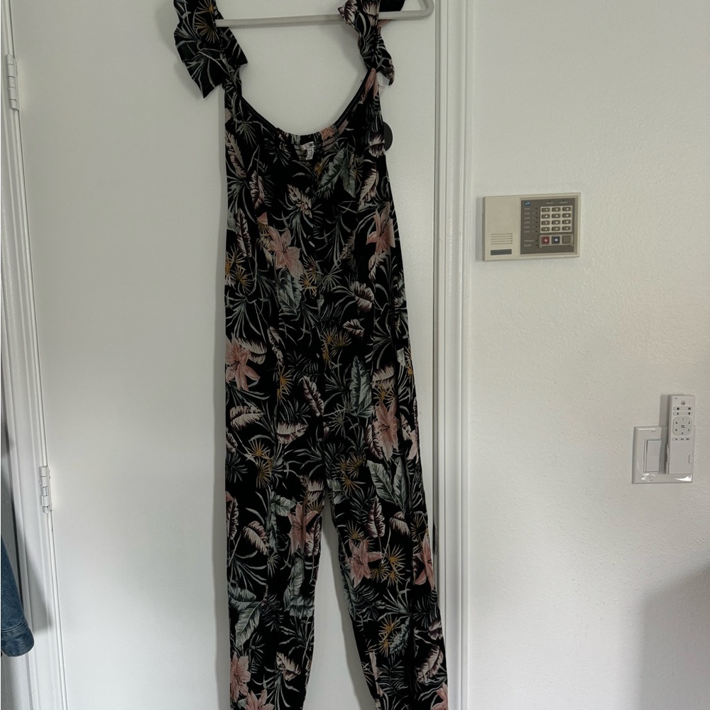 AMUSE black/floral onesie NWT